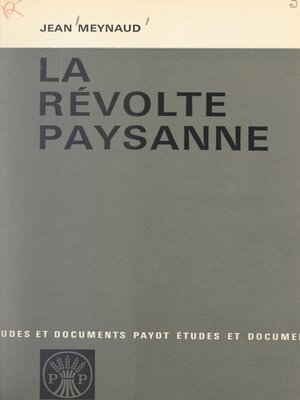 cover image of La révolte paysanne